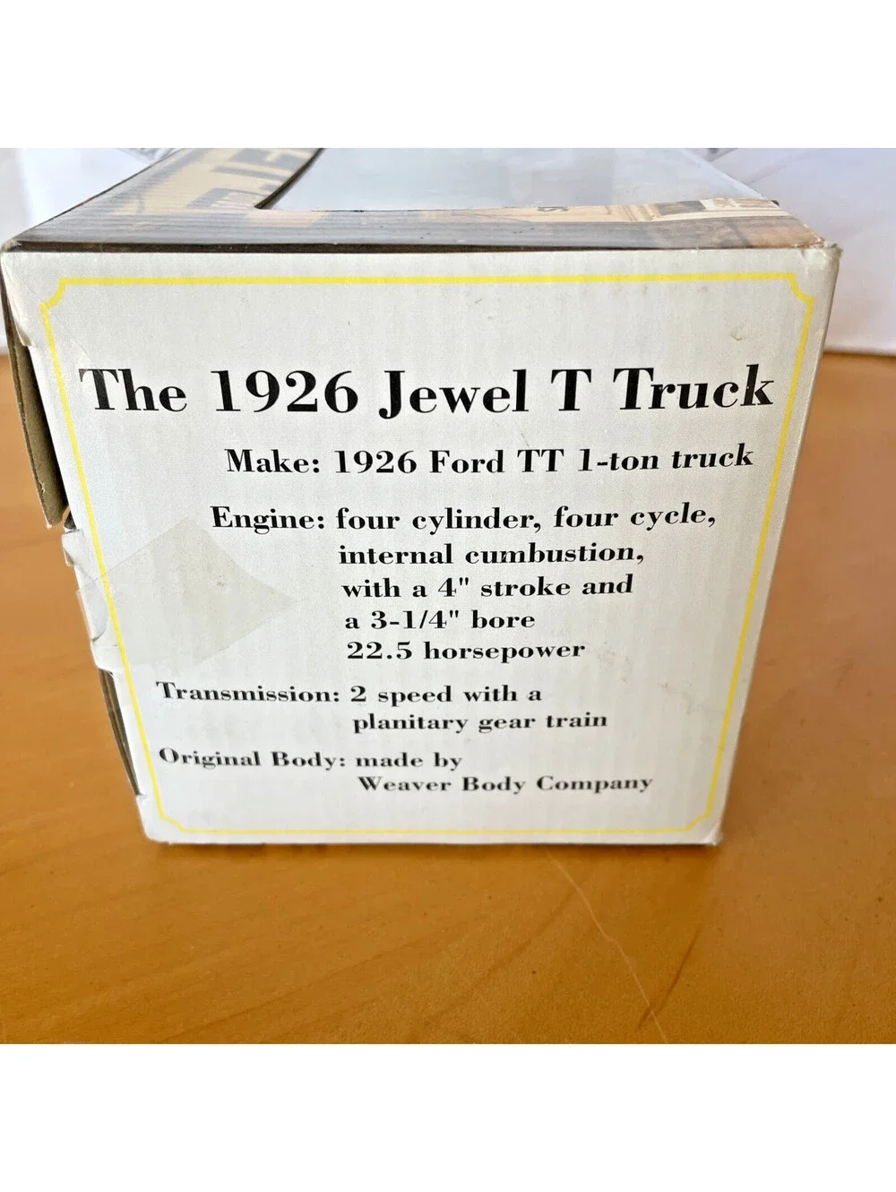 TootsieToy JEWEL Food Stores 100 Years Diecast 1926 Ford TT Truck MIB